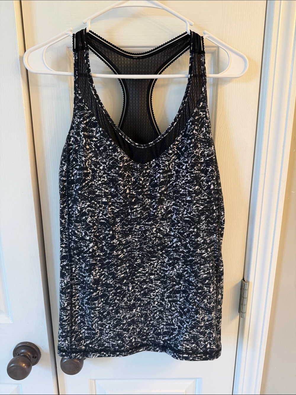 lululemon athletica Black & White Racerback Tank Top
